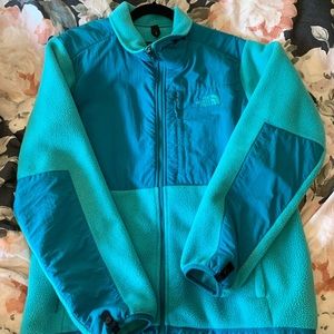 Tiffany blue north face fleece women’s Denali